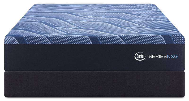 Ensemble matelas luxueux moyen à plateau régulier NXG1300 iSeries de Serta pour grand lit