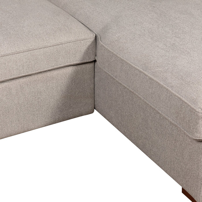 Sofa-lit sectionnel Haven de Scott Living 3 pièces en tissu de chenille - gris