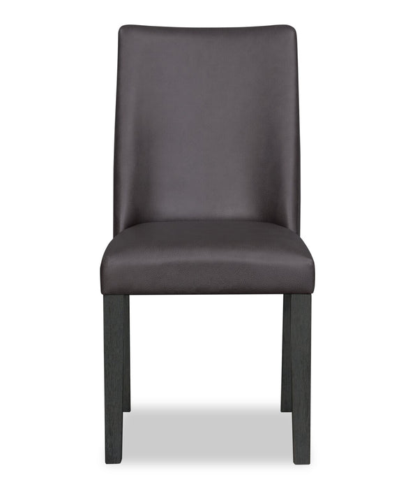 Ensemble de salle à manger Emery 7 pièces en bois avec table, rallonge, 72 po à 96 po (L) et 6 chaises - noir et brun