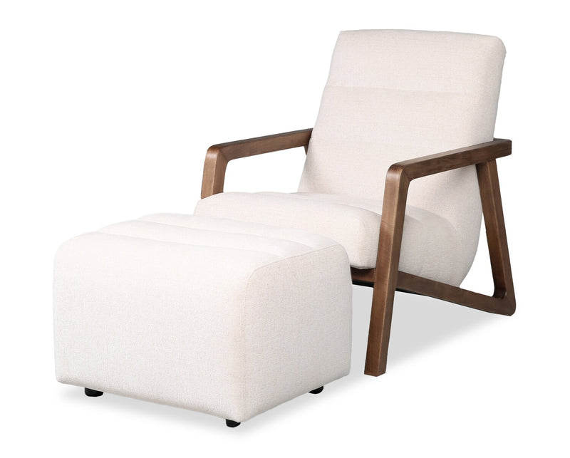 Fauteuil d’appoint Cove de 28 po en tissu de chenille - taupe 