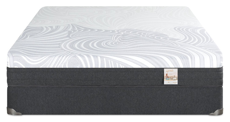 Ensemble matelas ferme à plateau-coussin dans une boîte Spa 8 de Springwall pour lit simple