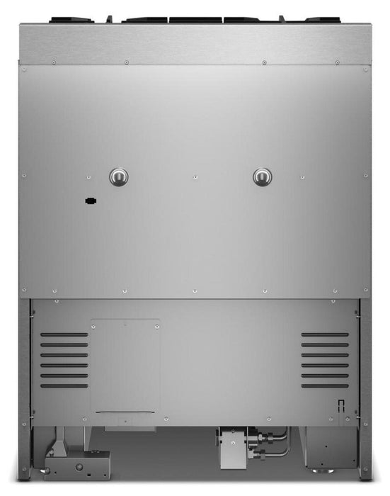 Cuisinière à gaz KitchenAid de 4,1 pi3 avec mode de friture à air sans préchauffage - minerai noir - KFGS930SBE