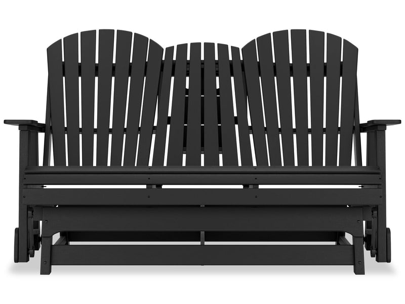 Causeuse pivotante et coulissante Lake pour la terrasse à l’extérieur -  plastique haute densité, résistant aux intempéries - noire