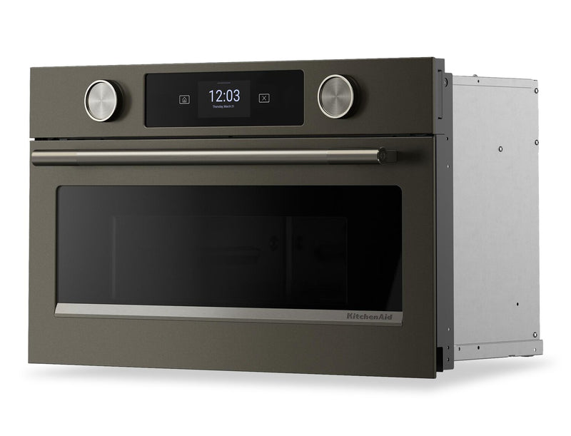 Four à micro-ondes encastré KitchenAid de 30 po avec friture à air - minerai noir - KMBS730SBE