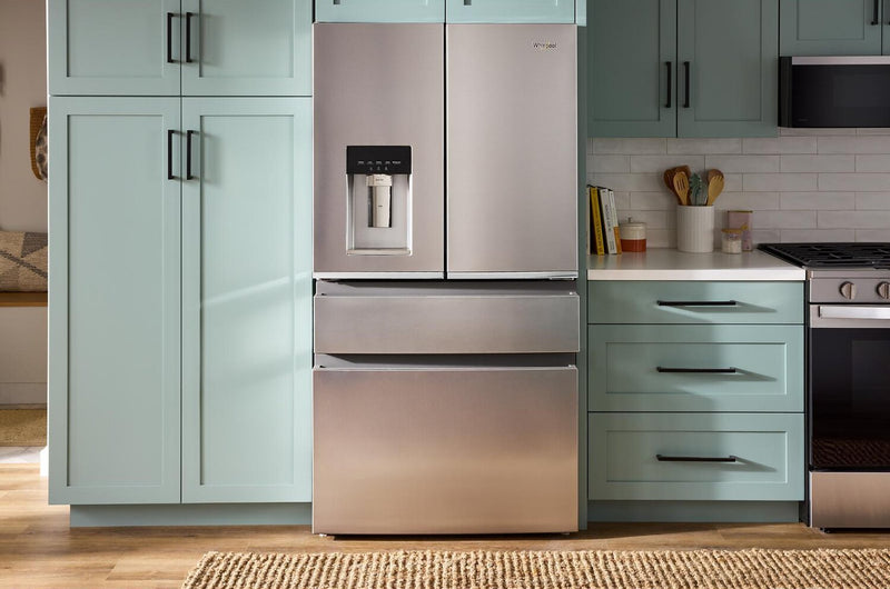Réfrigérateur Whirlpool de 22 pi3 et de 36 po de profondeur comptoir véritable à portes françaises - acier inoxydable  - WRMC7036RZ