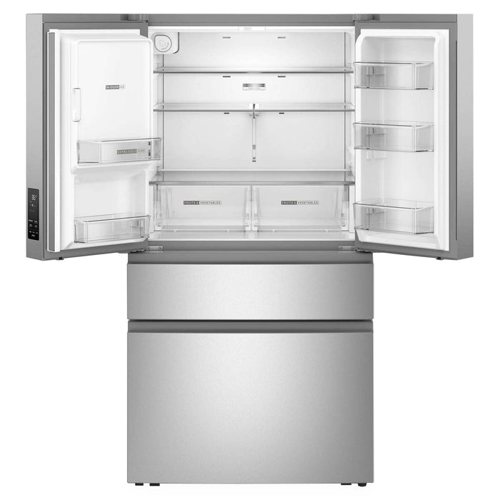 Réfrigérateur Whirlpool de 29 pi3 et de 36 po à portes françaises - acier inoxydable résistant aux traces de doigts - WRMF3536SZ