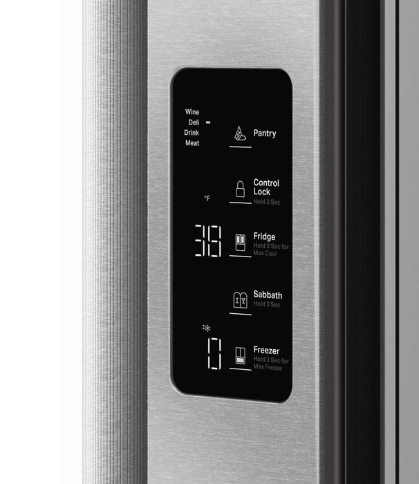 Réfrigérateur KitchenAid de 36 po et de 24 pi3 de profondeur comptoir à portes françaises - inoxydable PrintShieldMC - KRFC236SPS