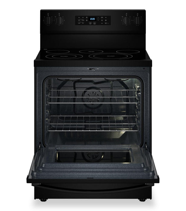 Cuisinière électrique Whirlpool de 5,3 pi3 avec friture à air sans préchauffage - noire - YWFES5030RB