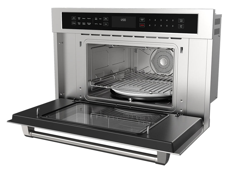 Four à micro-ondes professionnel encastré Thor Kitchen de 1,6 pi3 avec friture à air - acier inoxydable - TMO30H