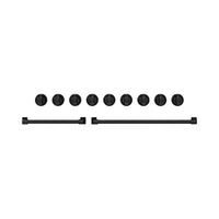  Ensemble de poignées et de boutons Thor Kitchen noir pour cuisinière de 48 po - CKA-RG48-BLK 