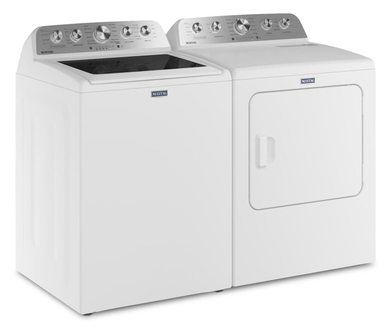 Laveuse à chargement par le haut de 5,4 pi³ et sécheuse électrique Animal Pet Pro de 7,0 pi³ de Maytag - blanches - MATL56WW