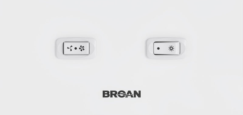 Hotte de cuisinière sous l’armoire Broan de série GLA1 de 24 po - blanches - GLA1243WW