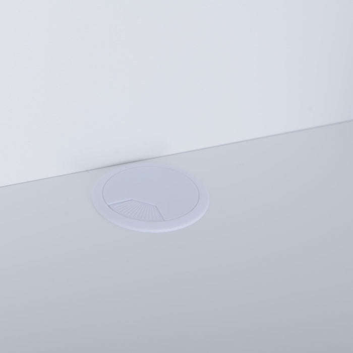 Meuble audio-vidéo moderne Ignatius 3 pièces avec foyer électrique et rangement pour téléviseurs jusqu’à 70 po - blanc