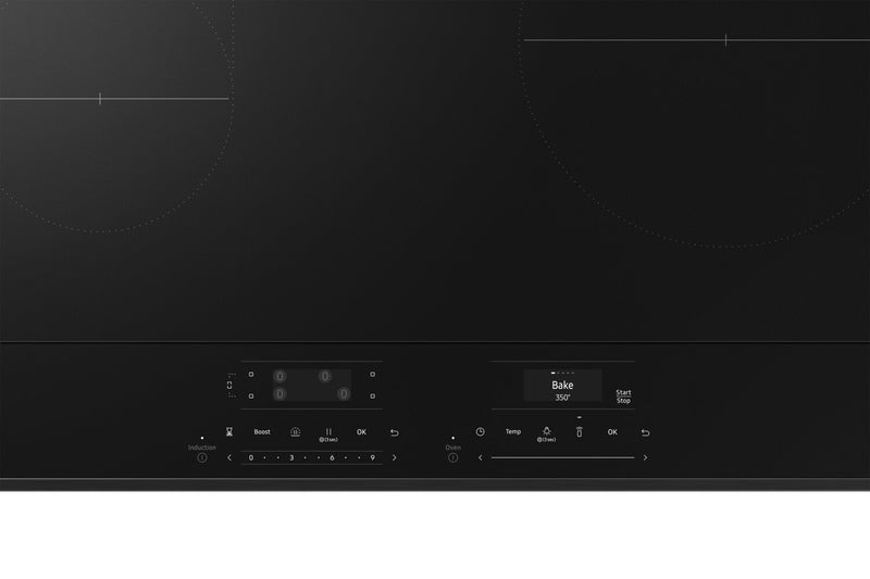 Cuisinière intelligente à induction encastrée Samsung de 6,3 pi³ avec Air Sous Vide - acier inoxydable - NSI6DG9500SRAC