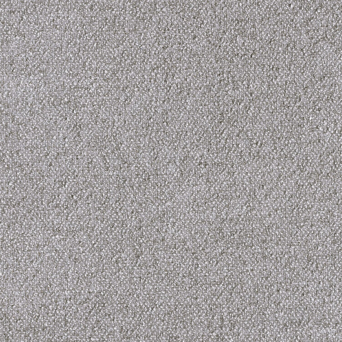 Lit de rangement Amos rembourré en tissu gris avec tête de lit à canaux et 3 tiroirs intégrés - format très grand lit