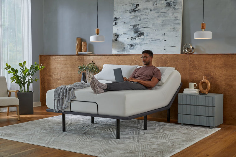 Base ajustable Baselogic Silver pour lit simple très long