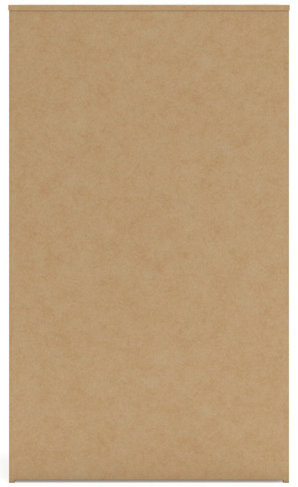 Commode verticale de chambre à coucher Derekson de 31,7 po (L) x 53,9 po (H) à 5 tiroirs - blanc rustique