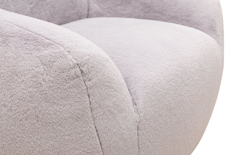 Fauteuil d’appoint Hugz de 45 po en tissu - gris