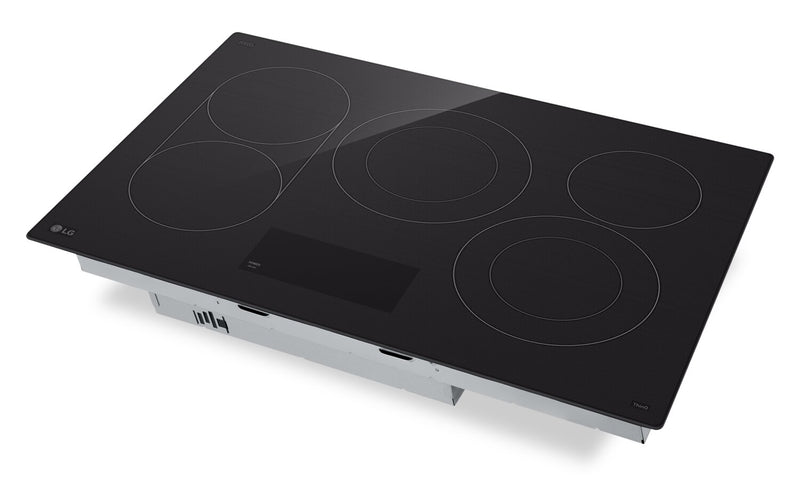 Surface de cuisson électrique LG de 30 po à 5 éléments avec élément UltraHeatMC de 3 200 W - noire - CBEW3017BE