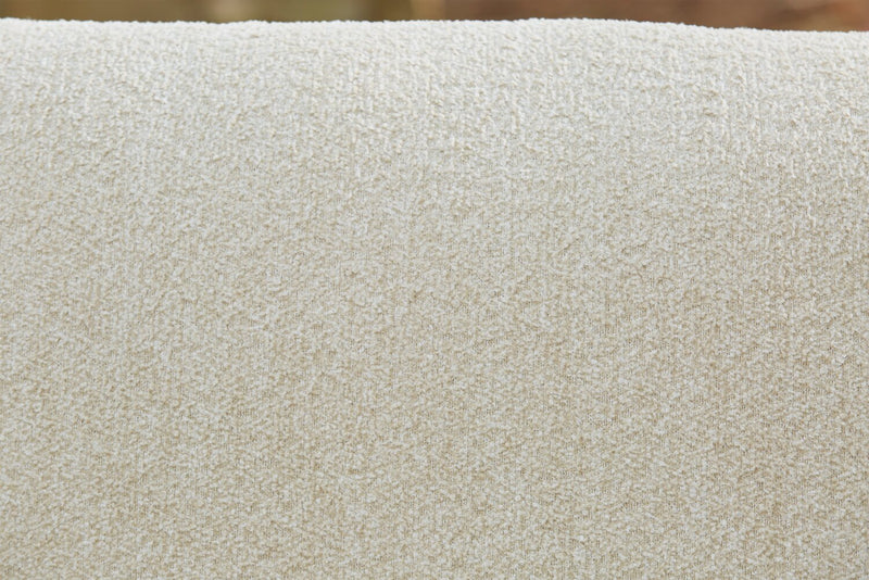 Fauteuil sans accoudoirs Halifax pour la terrasse à l’extérieur - osier en résine, tissu Nuvella - brun et beige