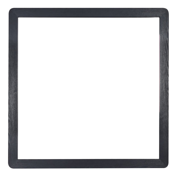 Miroir de commode de chambre à coucher Milan - noir