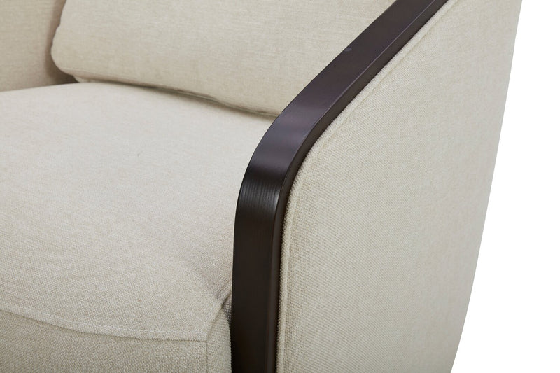 Fauteuil d’appoint pivotant Dolce - taupe