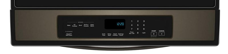 Cuisinière à induction Whirlpool de 6,4 pi3 avec friture à air sans préchauffage - acier inoxydable noir - WSIS5030RV