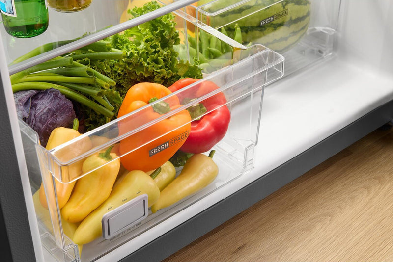 Réfrigérateur Whirlpool de 19 pi³ et de 29,5 po à congélateur supérieur - noir - WRTX5419SB