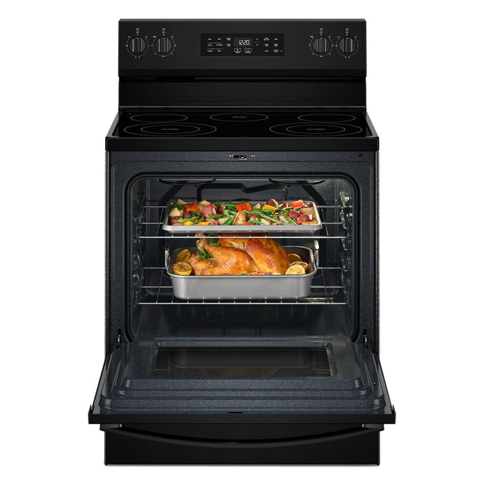Cuisinière électrique Whirlpool de 5,3 pi3 avec cuisson à air - noire - YWFES4530SB