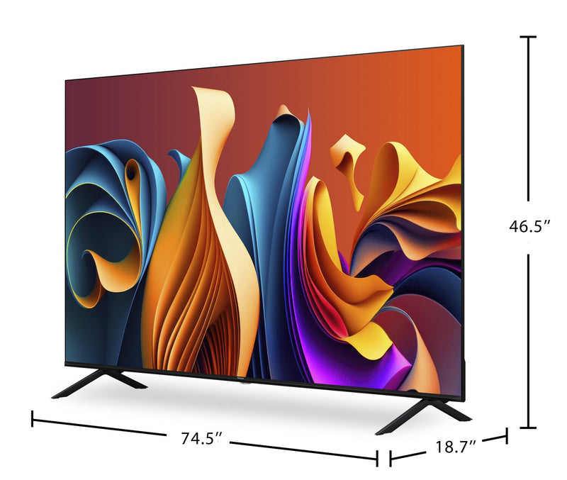 Téléviseur intelligent QLED Hisense UHD 4K de 85 po à 60 Hz avec HDR10+, Dolby VisionMC et Google TVMC (85QD6N)