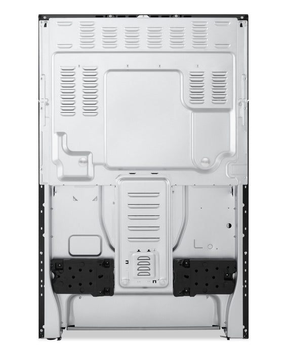 Cuisinière intelligente électrique LG de 6,3 pi³ avec friture à air - acier inoxydable noir - LREN6323ZE