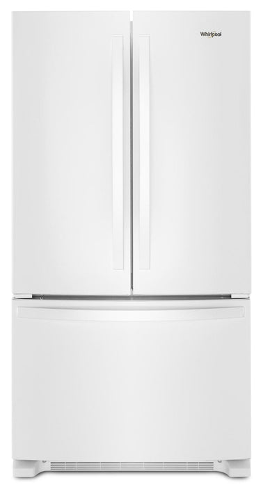 Réfrigérateur Whirlpool de 20 pi3 et de 36 po de profondeur comptoir à portes françaises - blanc - WRFC2036RW