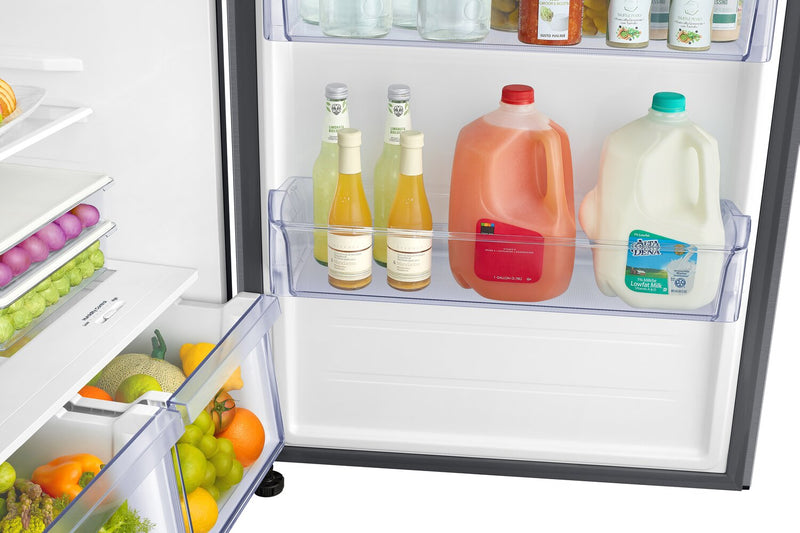 Réfrigérateur intelligent Samsung de 17,6 pi3 et de 30 po à congélateur supérieur - acier inoxydable - RT18DG6500SRAC