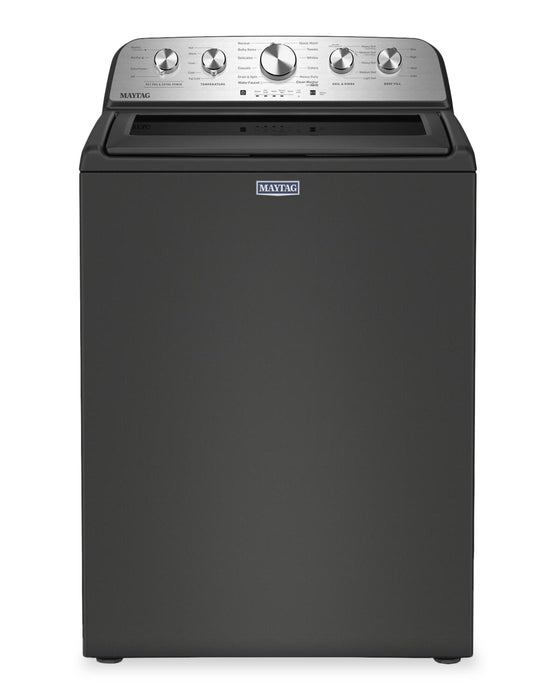 Laveuse à chargement par le haut 5,4 pi³ avec Animal Pet Pro et sécheuse à gaz 7,0 pi³ de Maytag - noir volcan 