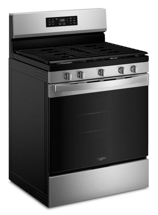 Cuisinière à gaz Whirlpool de 5,0 pi³ et de 30 po avec cuisson à air - acier inoxydable résistant aux traces de doigts - WFGS4530SZ