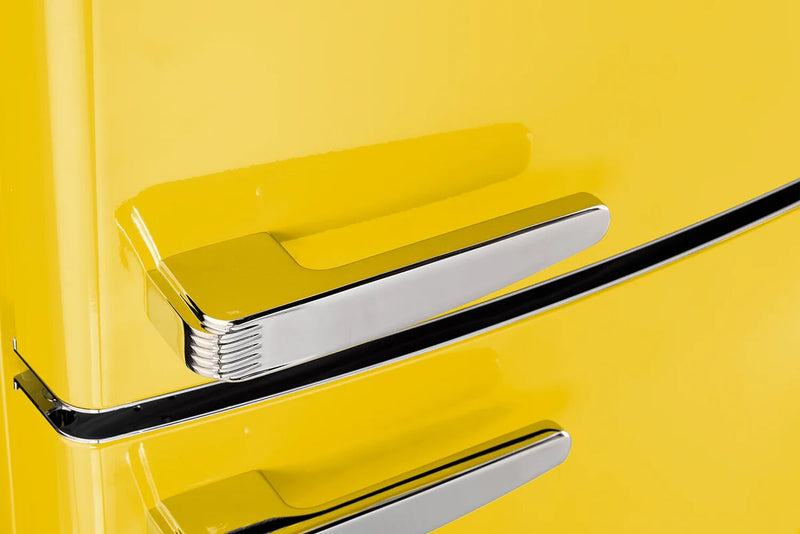 Réfrigérateur Classic Rétro d’Unique de 28 po et de 17 pi3 à congélateur inférieur - jaune - UNQ-310L Y TM