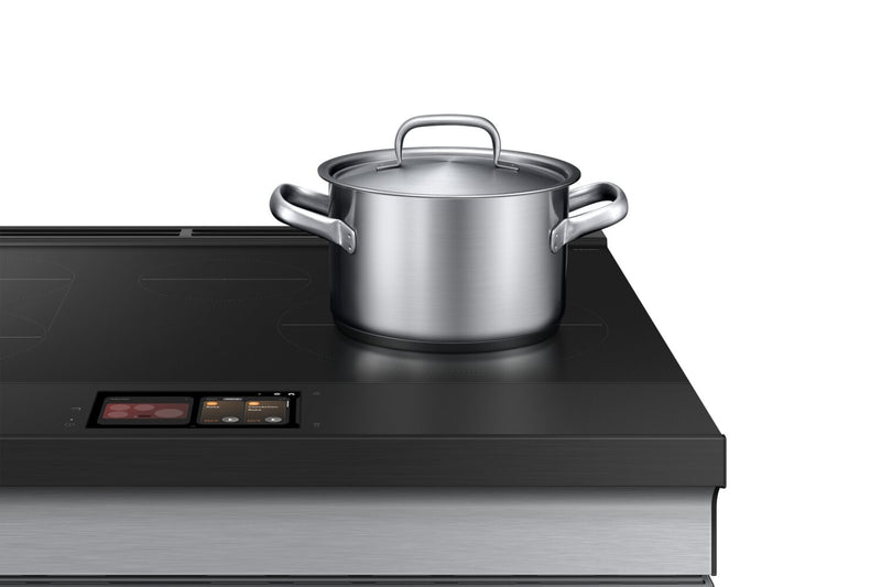 Cuisinière intelligente à induction encastrée Samsung de 6,3 pi³ avec caméra de four - acier inoxydable - NSI6DG9900SRAC