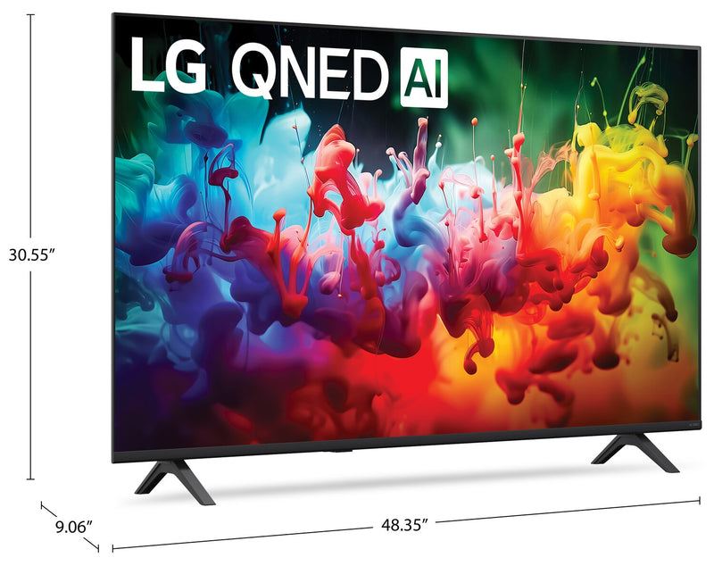 Téléviseur intelligent Mini DEL LG QNED75B 4K de 55 po avec webOS (55QNED75BUA.ACC) - modèle 2026