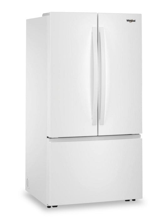 Réfrigérateur Whirlpool de 36 po et de 30,5 pi³ à portes françaises avec distributeur d’eau interne - blanc - WRFF3336SW