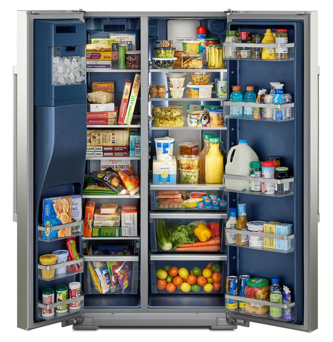 Réfrigérateur Maytag de 28.7 pi³ et de 36 po à compartiments juxtaposés - acier inoxydable résistant aux traces de doigts - MRSF6636RZ