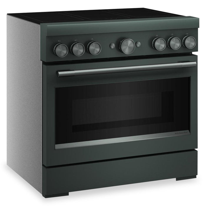 Cuisinière à induction KitchenAid de 5,1 pi3 et de 36 po avec friture à air sans préchauffage - genièvre - KFIS936SJP