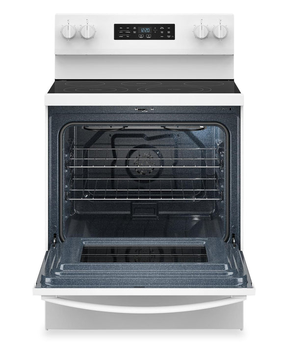 Cuisinière électrique Whirlpool de 5,3 pi3 avec cuisson à air – blanche - YWFES5730SW