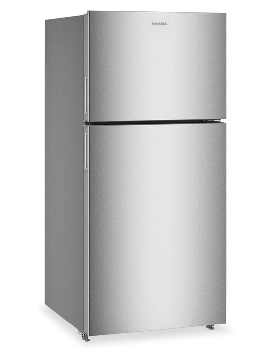 Réfrigérateur Amana de 19,3 pi3 et de 30 po à congélateur supérieur - acier inoxydable résistant aux traces de doigts - ARTX2419SZ