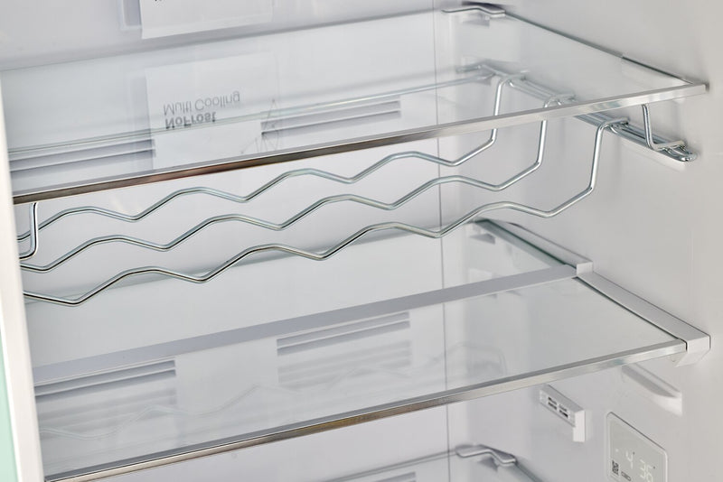 Réfrigérateur Classic Rétro par Unique de 24 po et de 12 pi3 à congélateur inférieur - vert menthe estival - UGP-340L LG AC