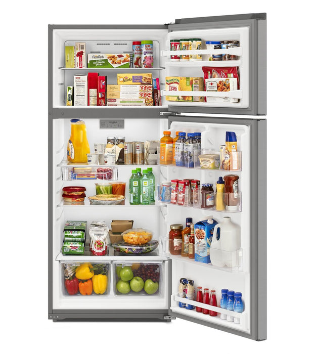 Réfrigérateur Whirlpool de 16,3 pi³ et de 28 po à congélateur supérieur - acier inoxydable - WRTX5328PM