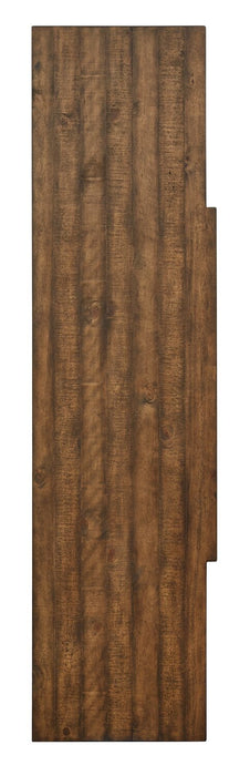 Meuble pour téléviseur traditionnel Wesley de 70 po avec rangement et système de gestion des câbles pour téléviseurs jusqu’à 75 po - muscade grillée