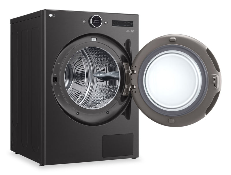 Sécheuse LG de 7,8 pi³ avec pompe à chaleur - acier noir - superposable - DLHC6702B