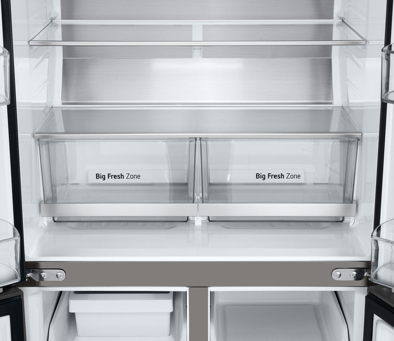 Réfrigérateur LG de 18,6 pi³ et de 33 po de profondeur comptoir à 4 portes françaises - acier inoxydable - LF19C8200S