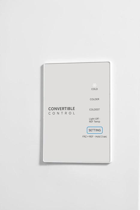 Appareil vertical 2 en 1 Midea de 21 pi3 convertible en réfrigérateur ou congélateur - blanc - MRU21F6AWW