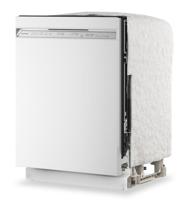 Lave-vaisselle KitchenAid de 24 po et de 47 dBA avec panier à ustensiles sur le troisième niveau - blanc - KDFS224SWH 